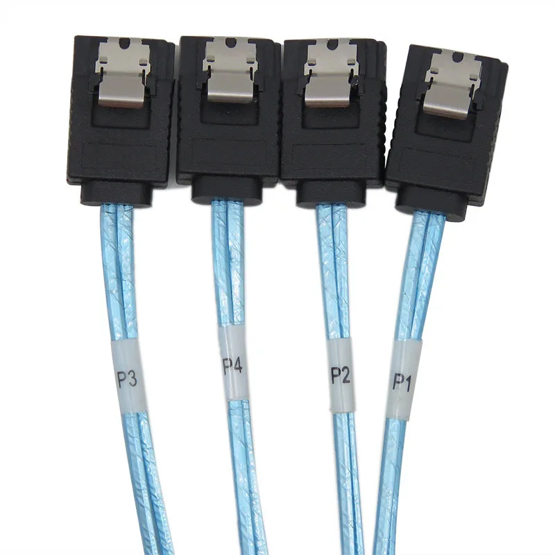 Mini SAS cable 36P 90 degree elbow SFF-8087 pair 4 * SATA server array card hard drive connection cable