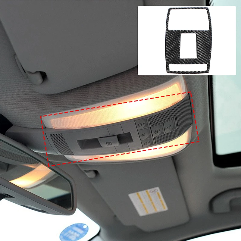 

1Pcs Soft carbon fiber For Mercedes-Benz C-Class W204 2007-2014 car reading light decorative sticker car protection accessories