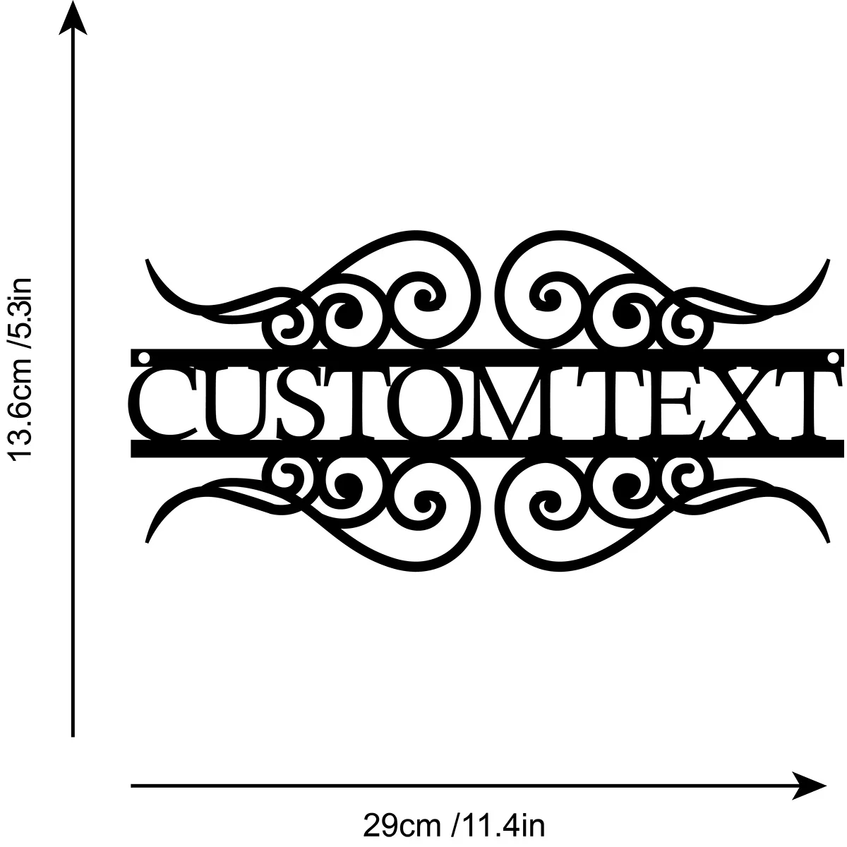 Custom Personalized Address Black Metal Sign House Number Sign Street Address Plaque Outdoor Door Sign Housewarming Wall