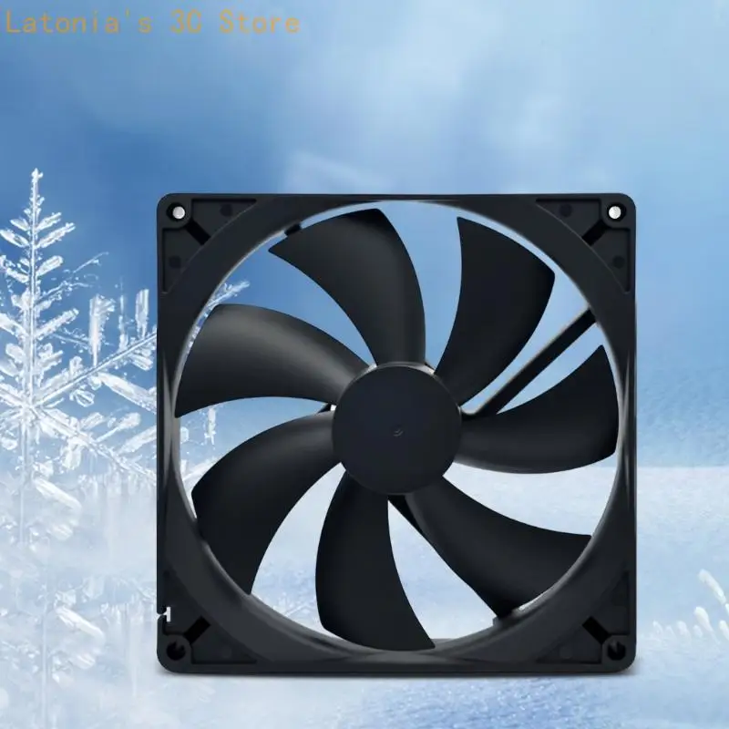180x180x25mm Lüfter 80CFM Luftstrom 12V für verschiedene Umgebungen Geräuscharm X3UB – Detail 5
