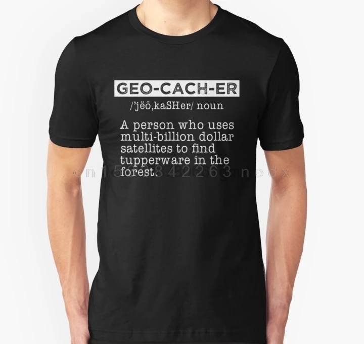 Men Short sleeve tshirt Geocacher Shirt T Shirt Women t-shirt