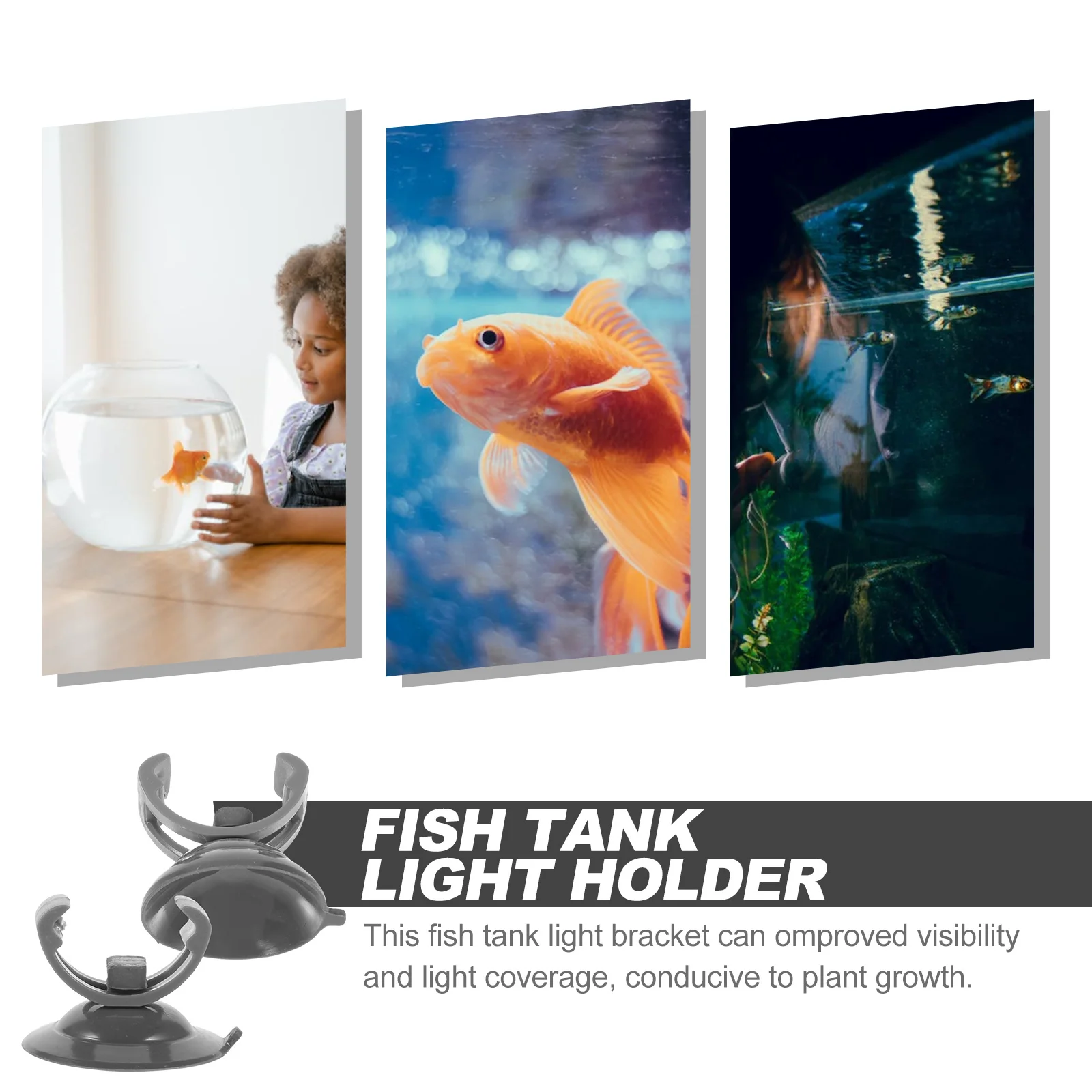 

2Pcs Water Grass Lamp Bracket Adjustable Durable Plastic Fish Tank Light Rack Aquarium Accessories Stand Fish Tank Lamp Support