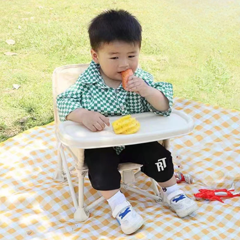 

Baby Dining Chair Foldable,children Outdoor Backrest Portable Chair,camping Picnic Photo Chair,baby Learning To Sit Small Chair