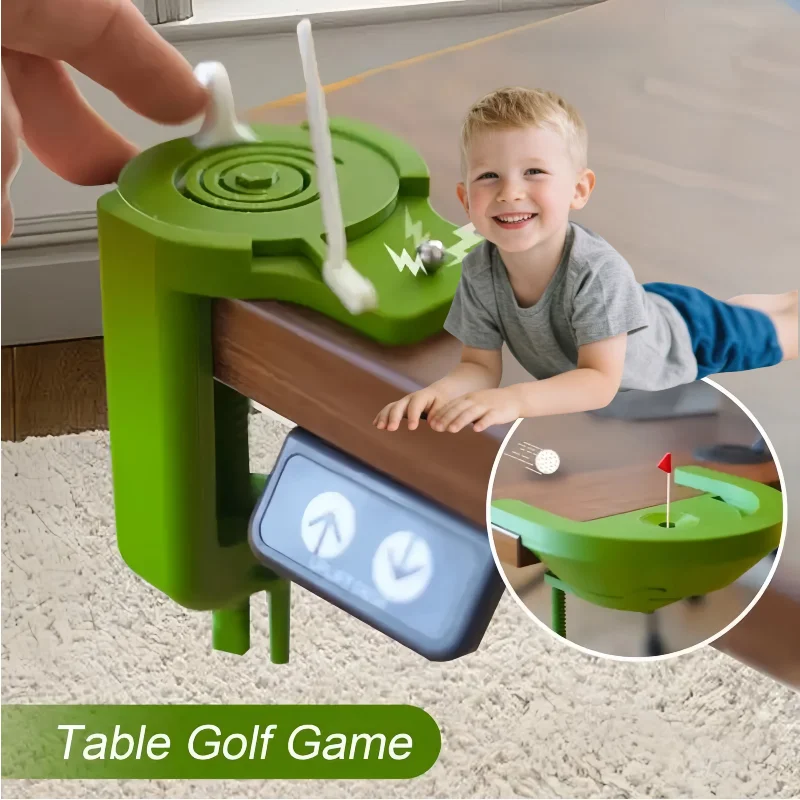 

New 3D Golf Game Set - Portable Board Game for Office/Kids Mini Putter Course with Balls Fun Sports Gift for Boys & Adults