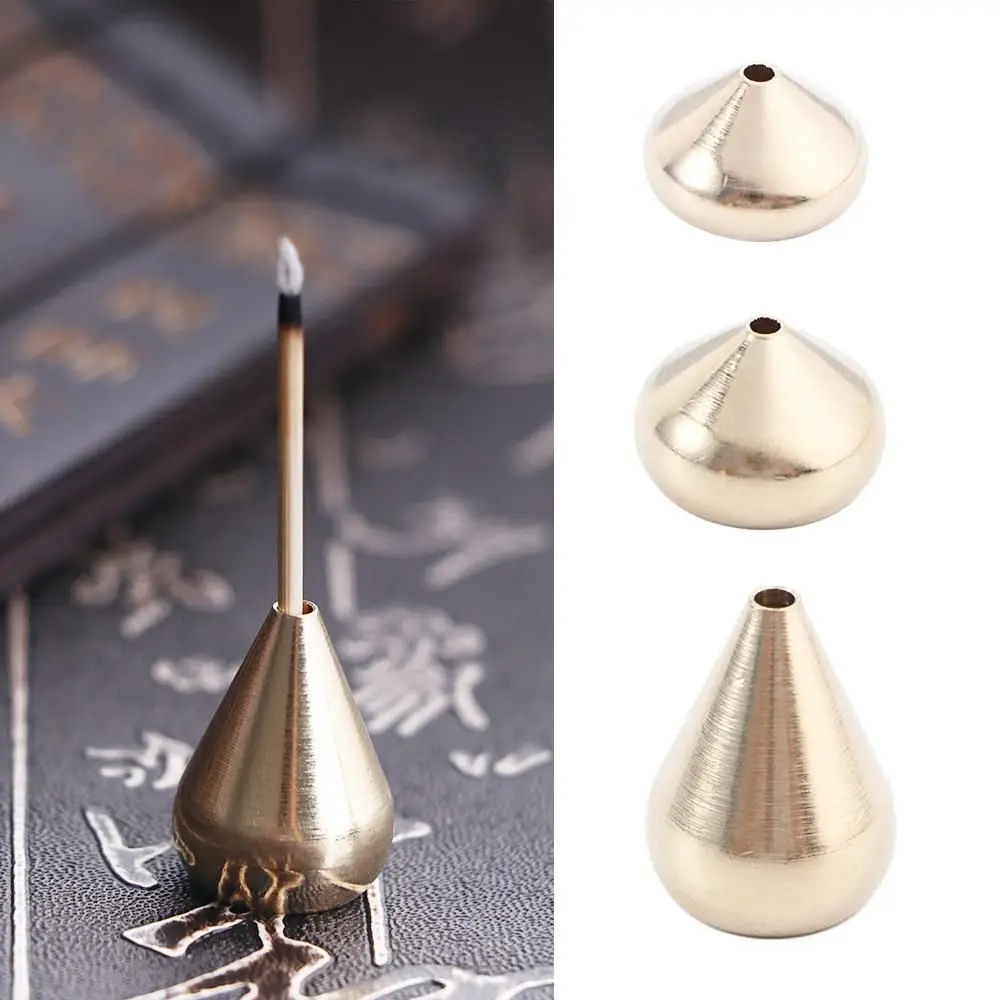 Anti-oxidation Brass Metal Buddhism Craft Incense Stick Holder Sandalwood Coil Base Incense Base Home Decoration