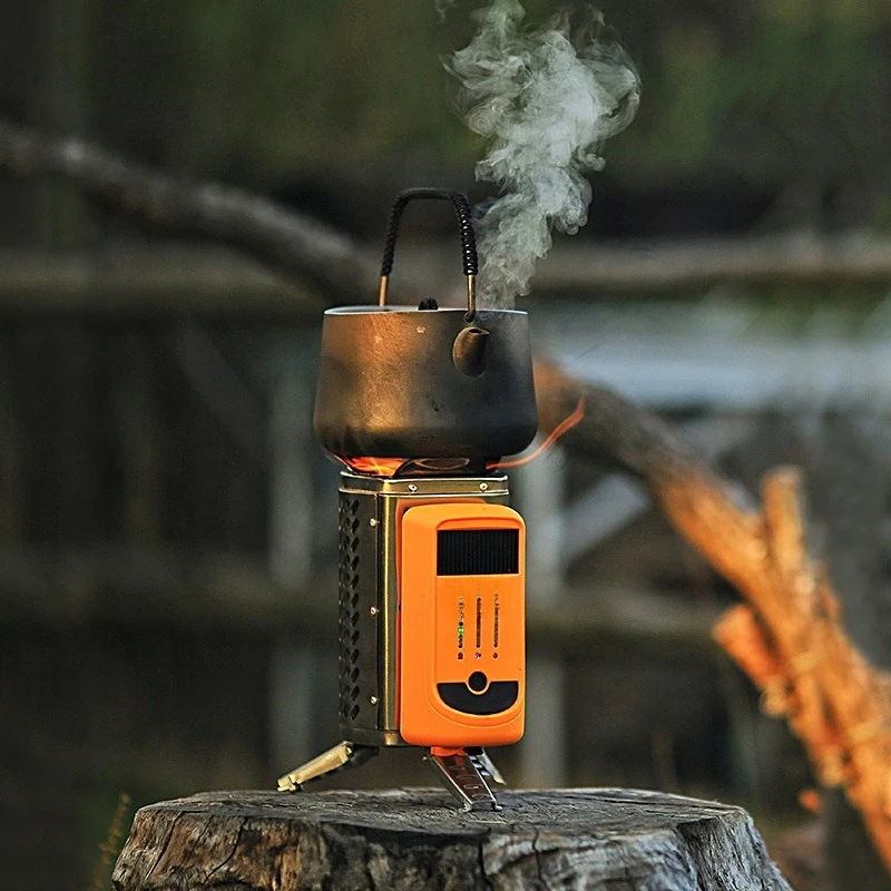 Wood Stove Folding Rechargeable Outdoor Picnic Stove Stainless Steel Portable Camping Stove