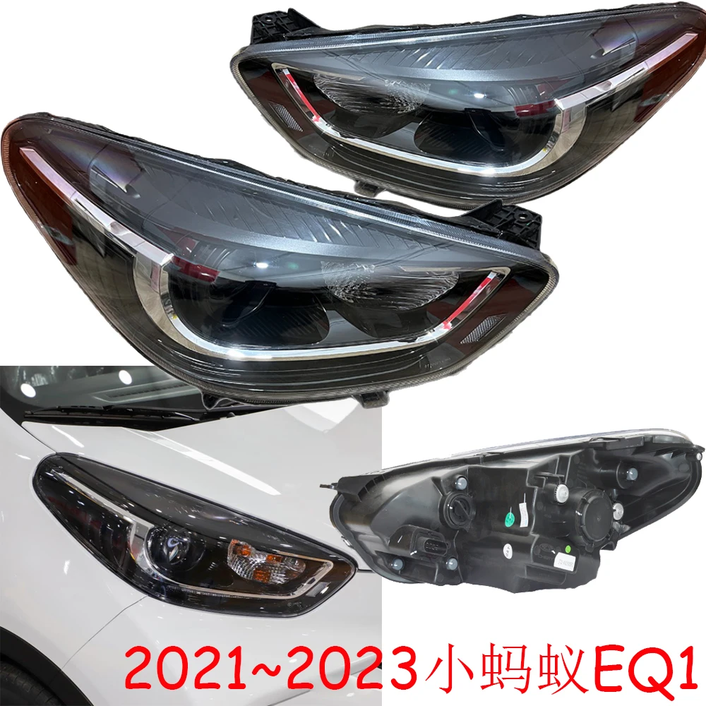 

1pcs car bumper headlamp for Chery EQ1 headlight 2021~2023y car accessories head lamp Chery EQ1 fog lamp