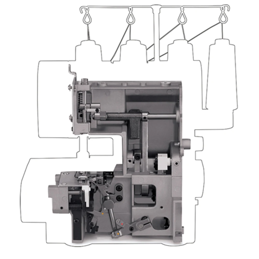 Pasek rozrządu #557725 dla maszyny do szycia Overlock 14HD854 14SH754