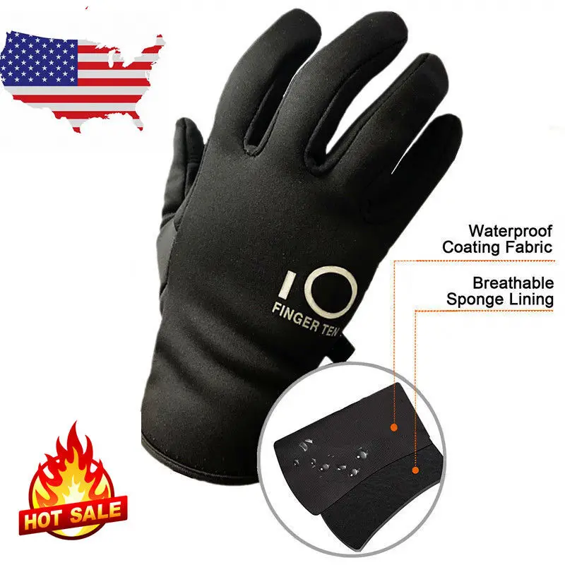 Thermal Windproof Waterproof Winter Gloves Touch Screen Warm Mittens Men Women