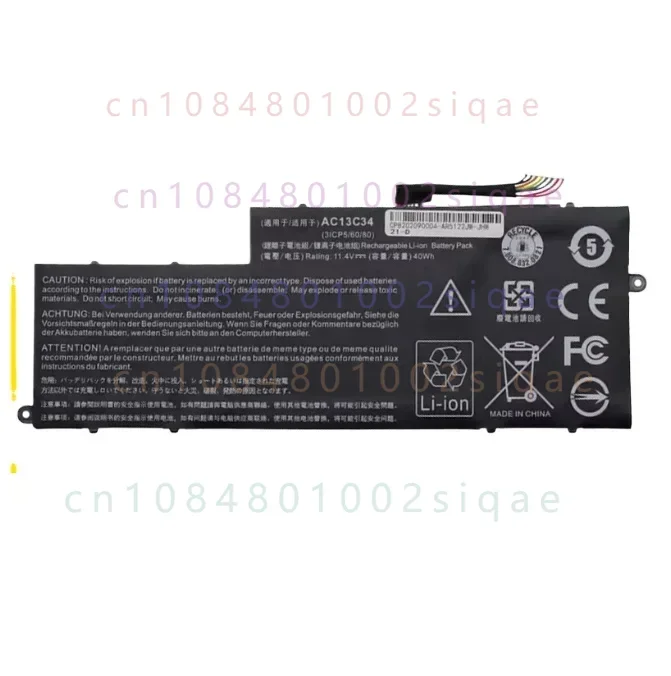 AC13C34 for Acer AspireV5-122p ES1-111M MS2377 Laptop Battery 3300mAh