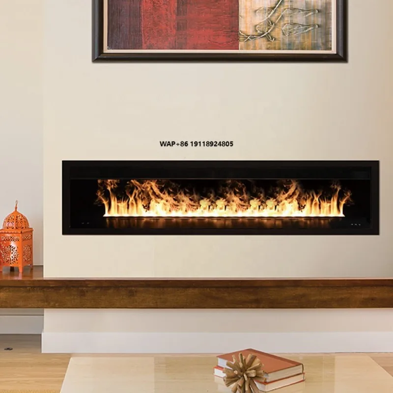 Smart App Electric Fireplace Constant Temperature Touchable 3D Kamin Vapor Steam Water Fireplace 2000 mm