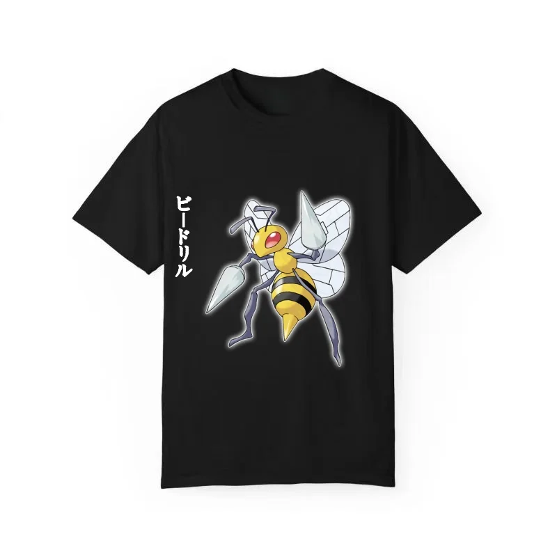 

Big hornet Pokemon T-shirt, unisex, men's top, Harajuku Y2K style, new streetwear for summer 2026.