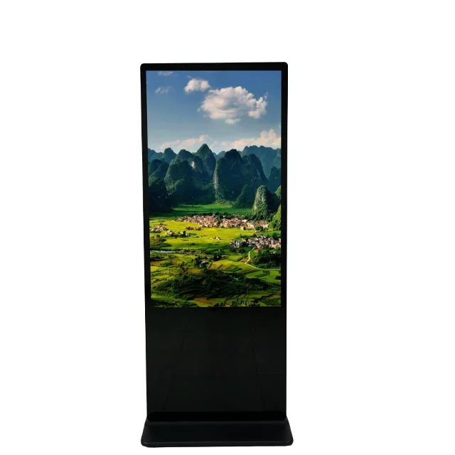 65 Inch Indoor Potable Lcd Full Color Led Digital Signage Display Floor Standing Advertising Player Info Kiosk