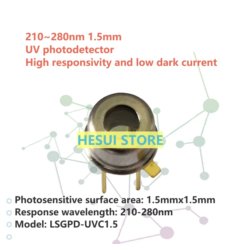 210~280nm 1.5mm UV photodetector High responsivity Low dark current