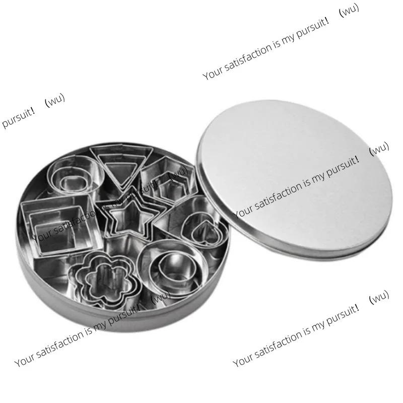 24Pcs/set Stainless Steel Mini Cookie Cutter Biscuit Cookie Mold Christmas Pastry Slicers Baking Tools