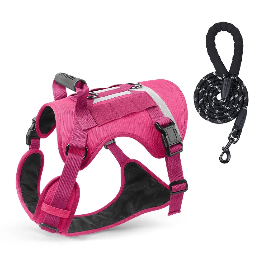 

Cat Supplies Reflective Dog Leash Set Anti Escape No Pull Pet Chest Strap Adjustable Breathable Large Dog Harness Vest Outdoor