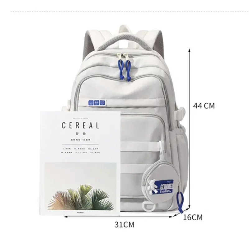 Middle School Bags Girls High School Simple Backpack Teenage Women Lightweight Backpack Large Capacity Fashionable Book Bag