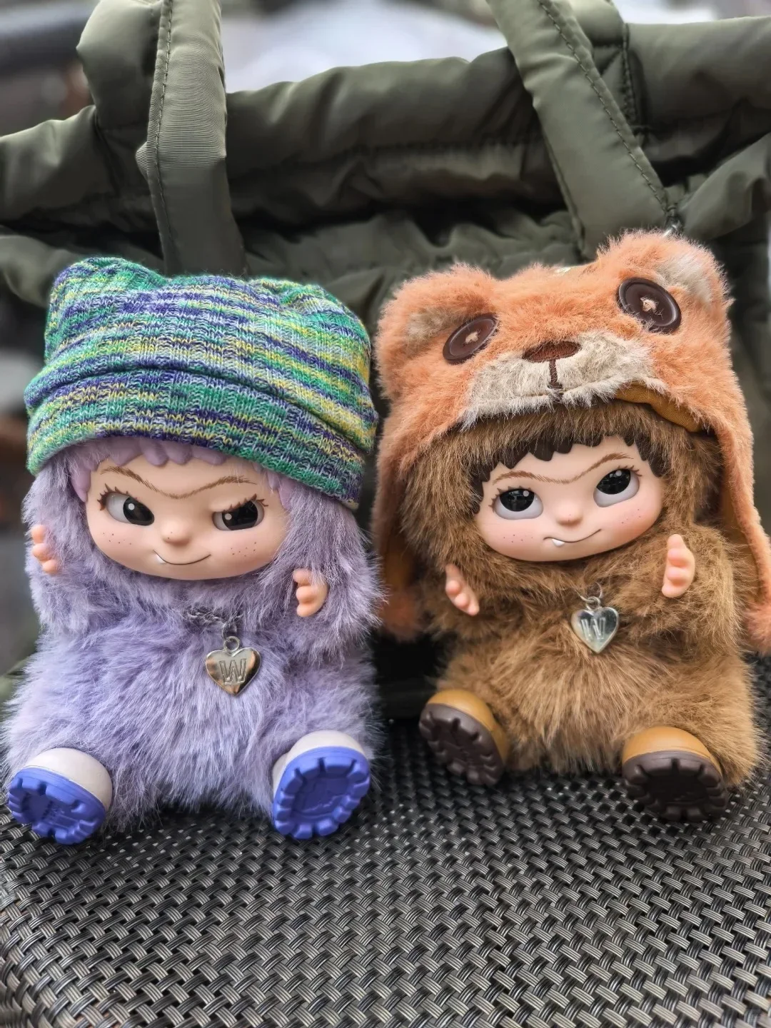 Милая плюшевая кукла-брелок в виде монстров, коробка, игрушка, новая виниловая кукла, кавайный рюкзак, подвеска, украшение, чехол, подарки, милый wakuku