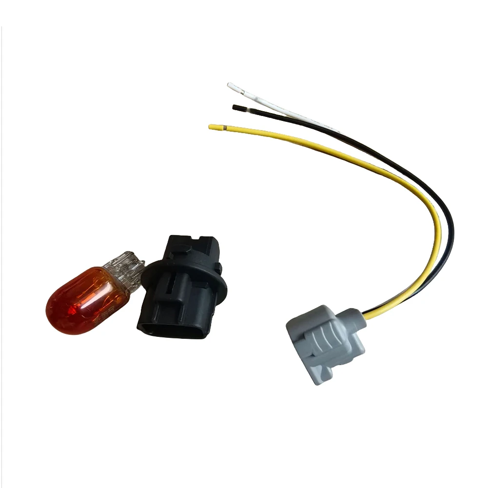 Front Turn Signal Bulb Socket Harness Compatible with for toyota for camry 2012-2023 OEM 81128-06470 ABS Black Easy Installation
