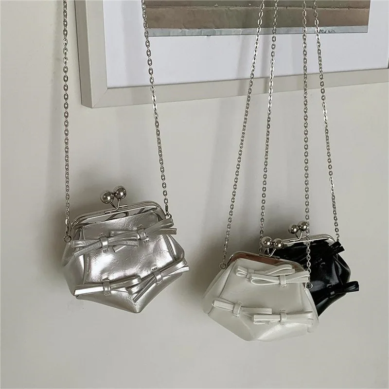 

Изысканная Новинка весна-лето модная женская сумка через плечо Роскошная Глянцевая сумка с бантом в стиле шик маленькая Индивидуальная сумка на плечо