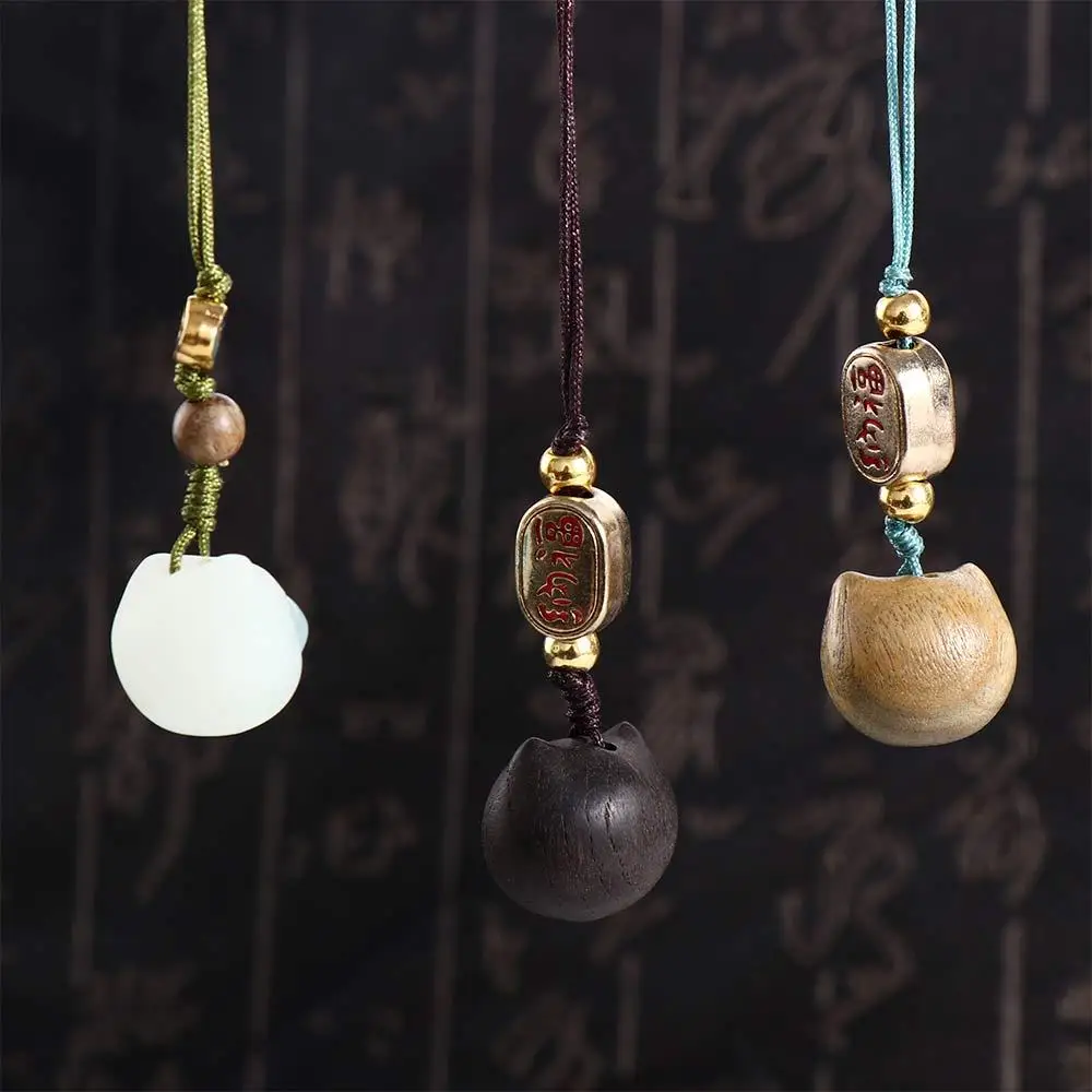 Ebony Cat Lanyard Bag Pendant Anti Losing Rope Mobile Phone Lanyard Mobile Phone Straps Phone Hanging Rope Phone Chain Pendant
