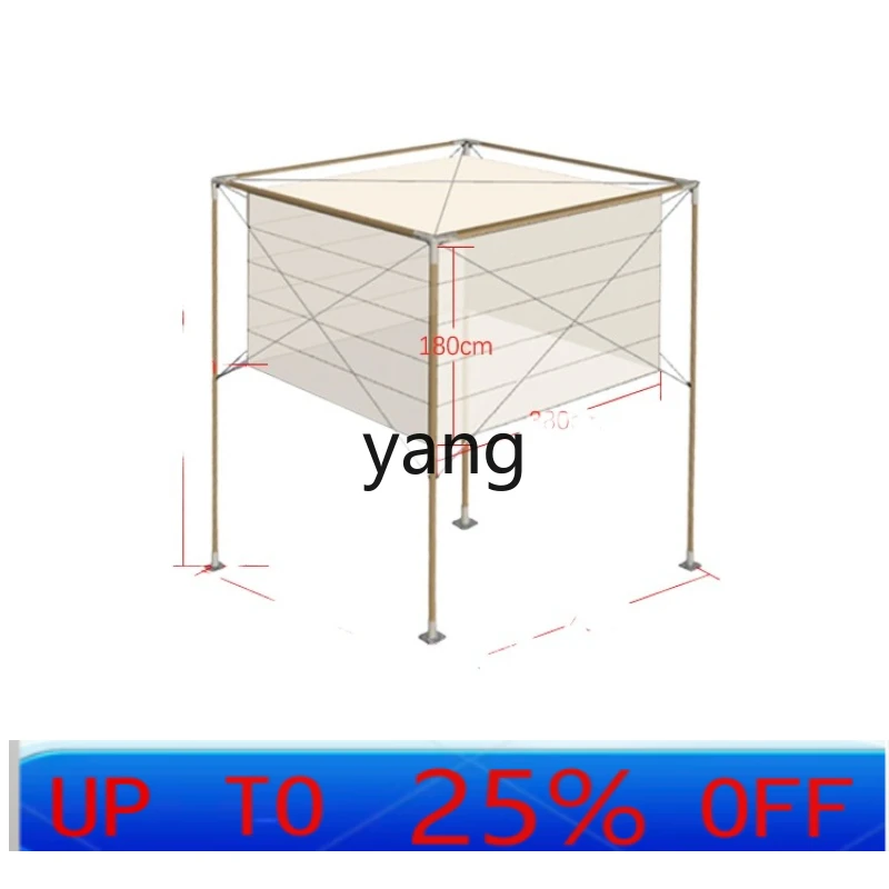 LHcamp square tent bamboo outdoor restaurant camping bar scenic resort sky shade