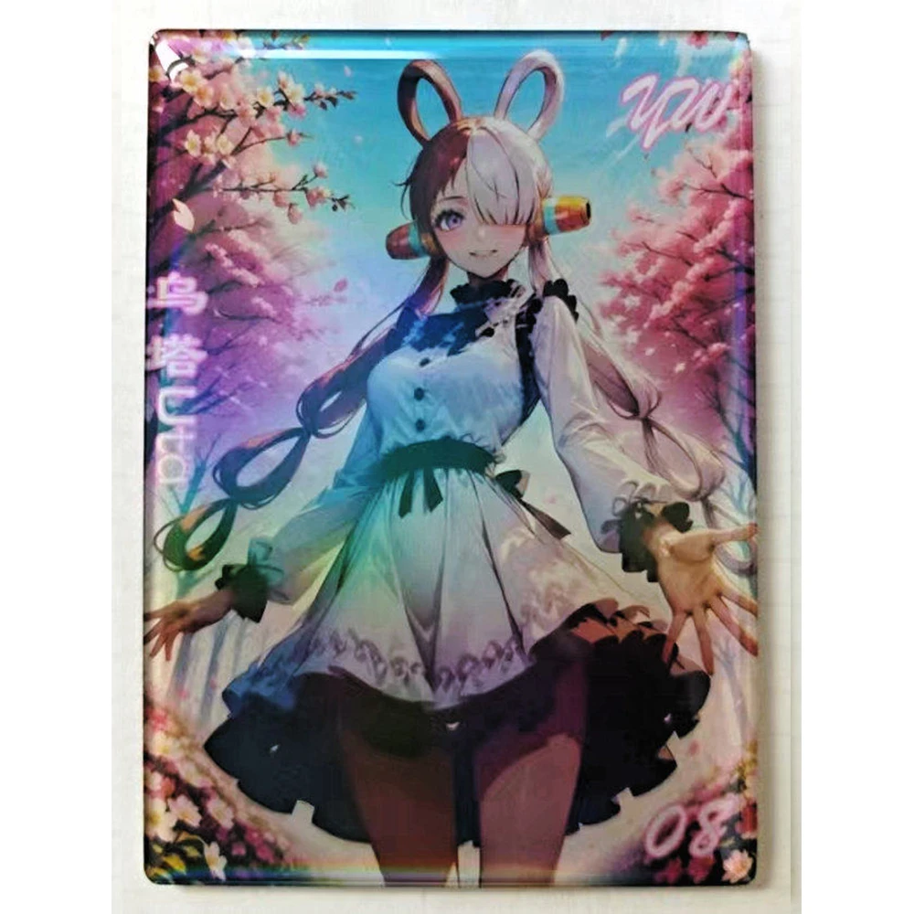 One Piece QK Holografische regenboog verzamelkaarten Anime Festival Gift Nami Vivi Yamato Perona Hancock Robin Rainbow Sparkle