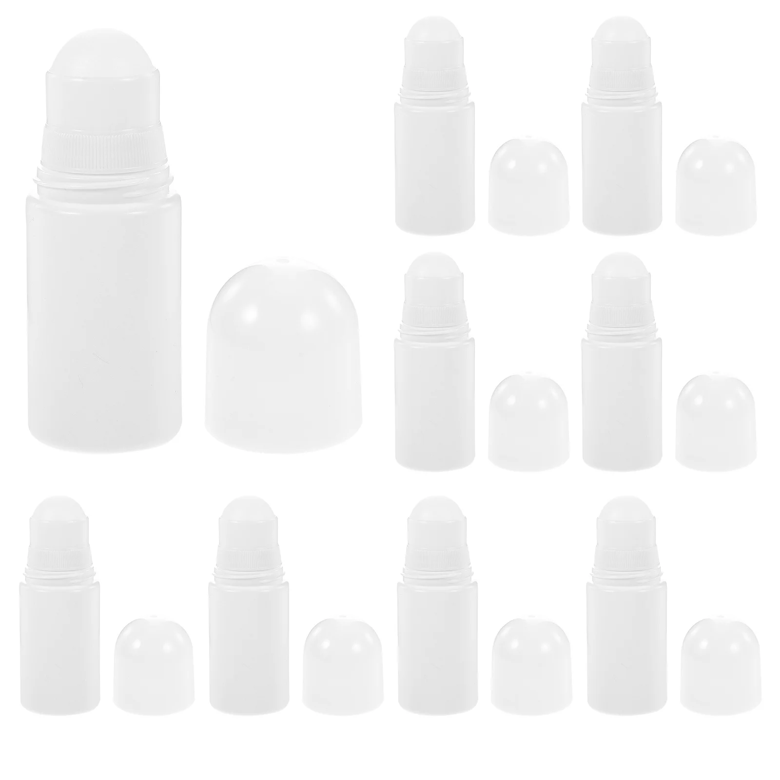 10 قطعة 50 مللي زجاجات كروية دوارة موزع عطور بلاستيكي متين كرة فولاذية متدحرجة سهلة الاستخدام زجاجات دوارة #3