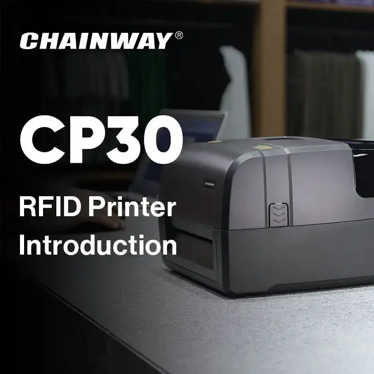 Chainway CP30 3.5 بوصة 300 ديسيبل متوحد الخواص شاشة LCD ملونة طباعة نقل حراري UHF RFID