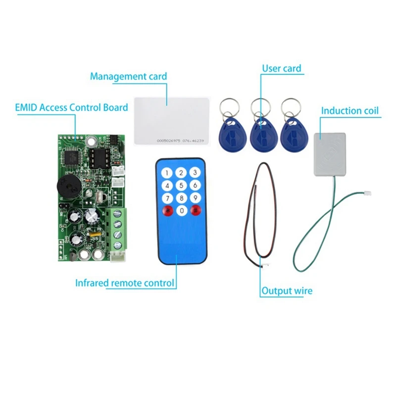 RFID Embedded Control Board EMID 125Khz Normally Open Control Module Induction Tag Card Controller