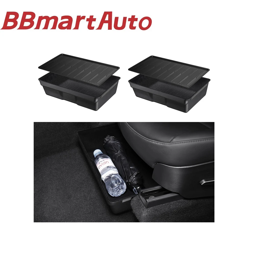 

BBmart Auto Parts for Tesla under-seat storage box with silicone one pair Model Y under seat storage box storage box modified