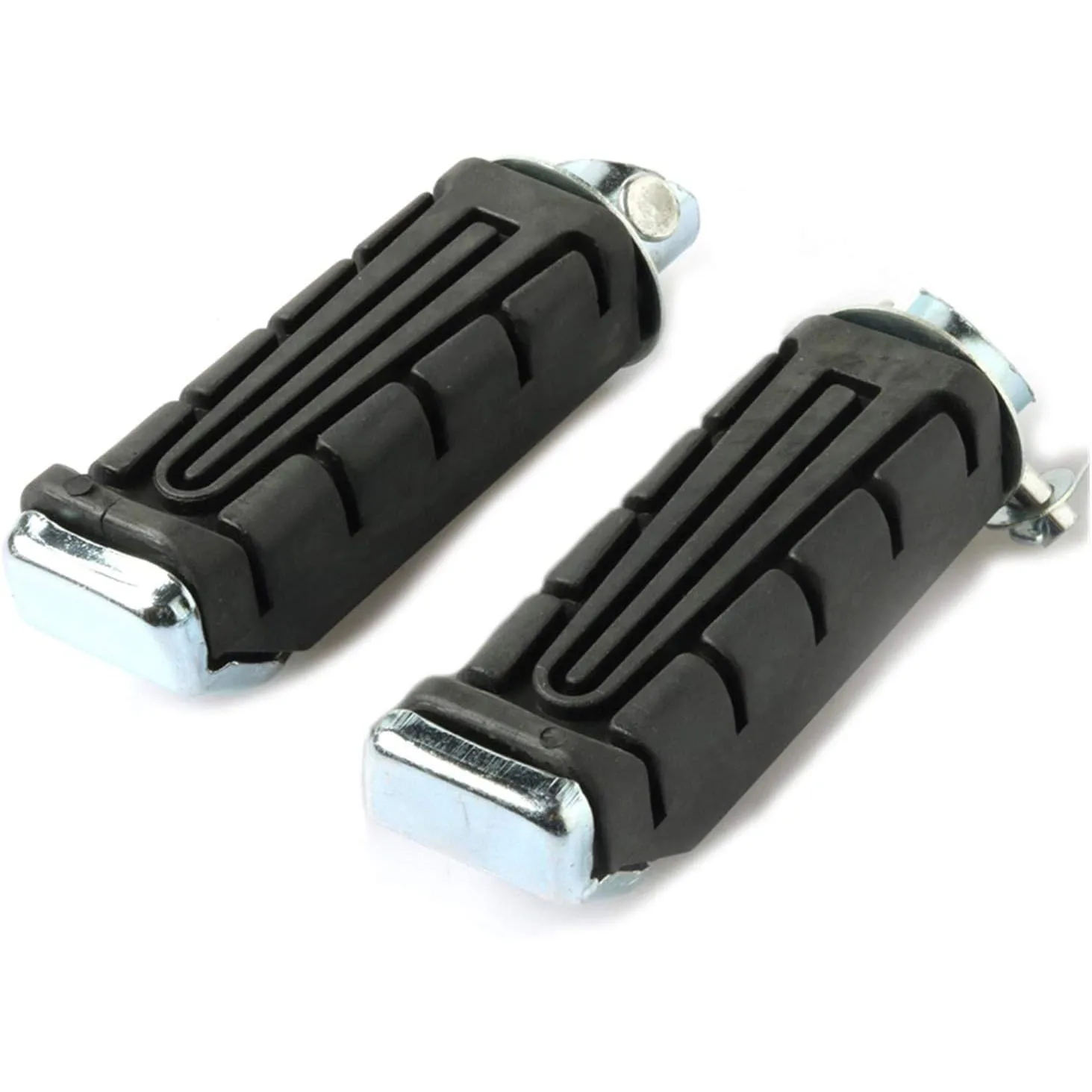 Moto Black Rear Footrest Foot Pegs Pedals Left & Right Motorcycle Rubber Foot Spikes for YBR 125 XTZ 125