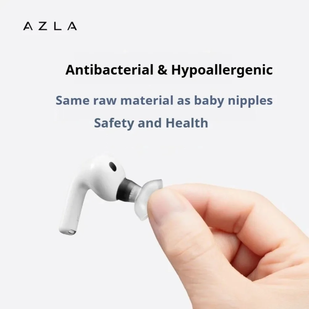 AZLA SednaEarfit Max do AirPods Pro 3 Premium LSR Wkładki douszne Silikonowe nakładki na słuchawki Bezprzewodowe etui na słuchawki Akcesoria — zdjęcie produktu 4