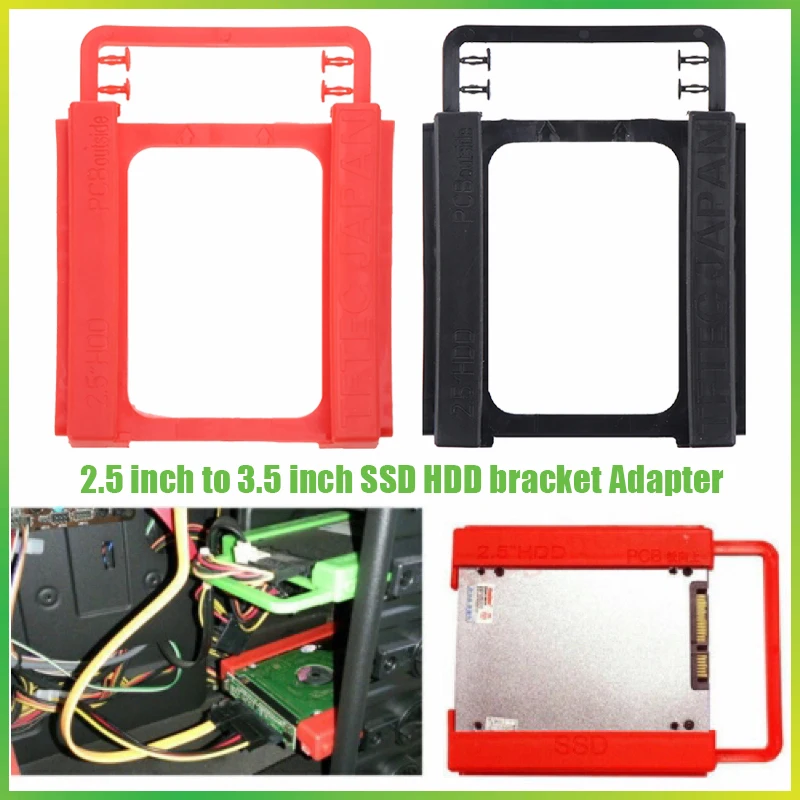 

2.5 To 3.5 Inch SSD HDD Hard Disk Mounting Adapter Bracket Holder For PC Desktop Enclosure