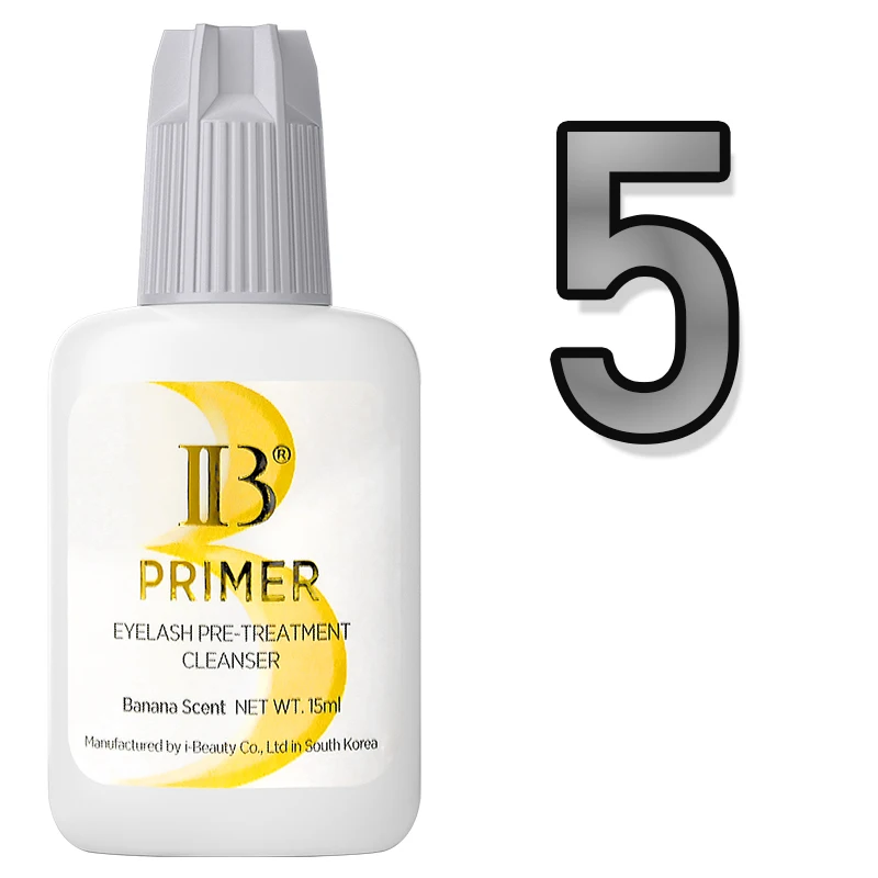 5 Bottles IBeauty Primer Clear For Glue Eyelash Extension Korea Original Individual Lash 15ml Fixing Agent False Lash Supplies