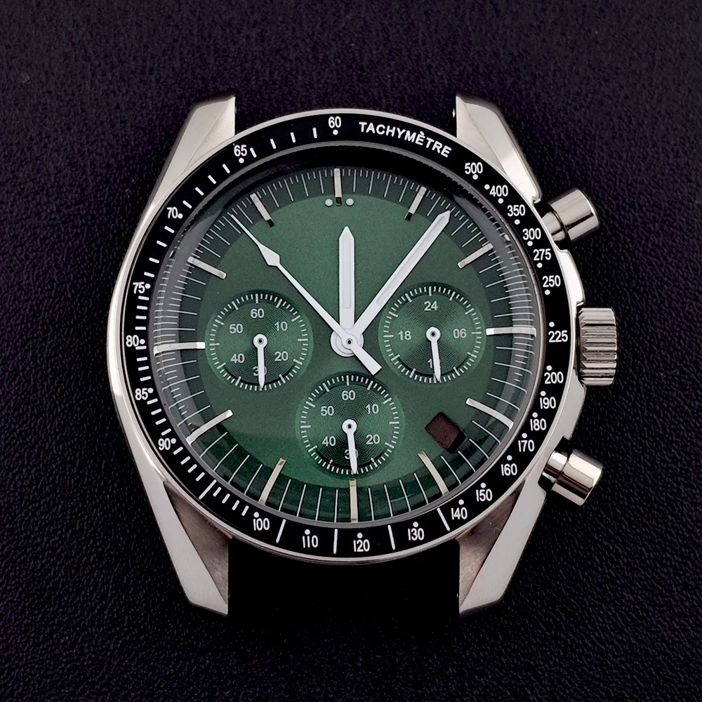 VK63 case men's watch 40mm Alexander glass case custom logo dial suitable for VK63 movement watch accessories