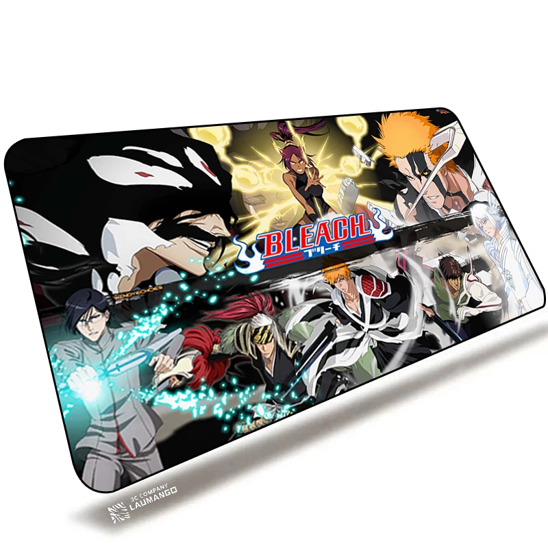 Anime BLEACH Large Mouse Pad Gamer Cabinet Pc Keyboard коврик для мыши Computer Desk Mat 900x400 Gaming Accessories Mousepad Xxl