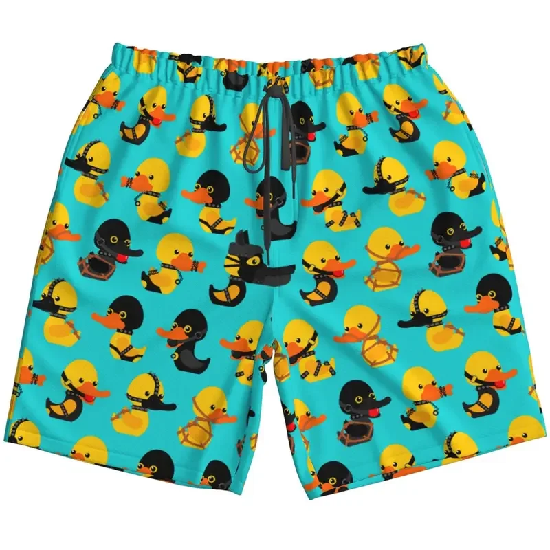 BDSM Duck Funny Swimwear Sunga Boxer Briefs Men Summer Beachwear Board Shorts Fast Dry Trunks