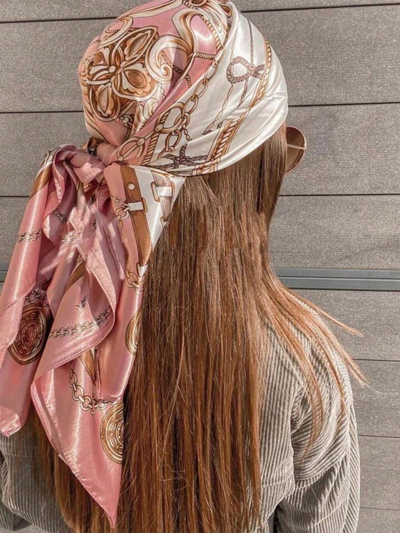 Satin Square Scarf Women Paisley Hijab Elegant 2026 Print Silk Neckerchief Shawl Wraps Headband Handle Hair Accessories Bandana - view 2