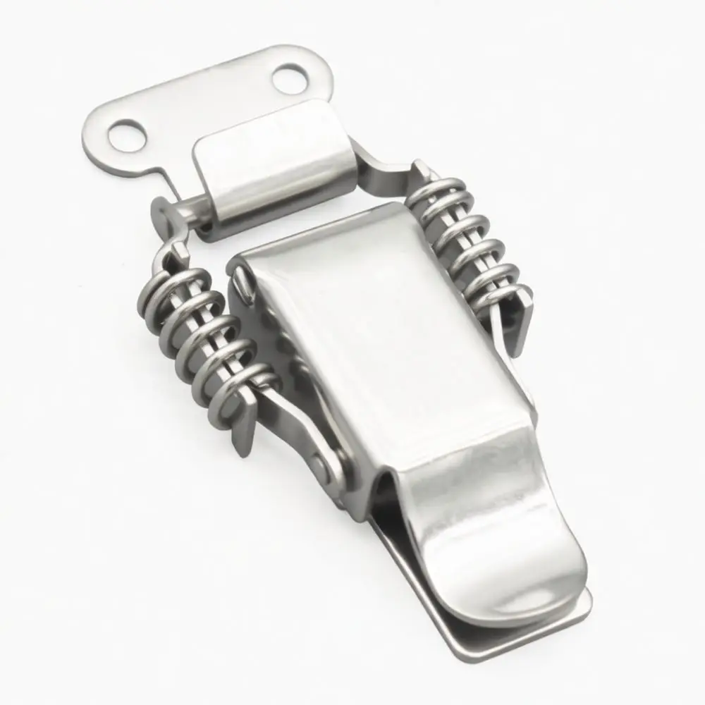 High Quality 304 Stainless Steel Toggle Latch Heavy Duty Spring Powered Industrial Storage Container Locking Clip