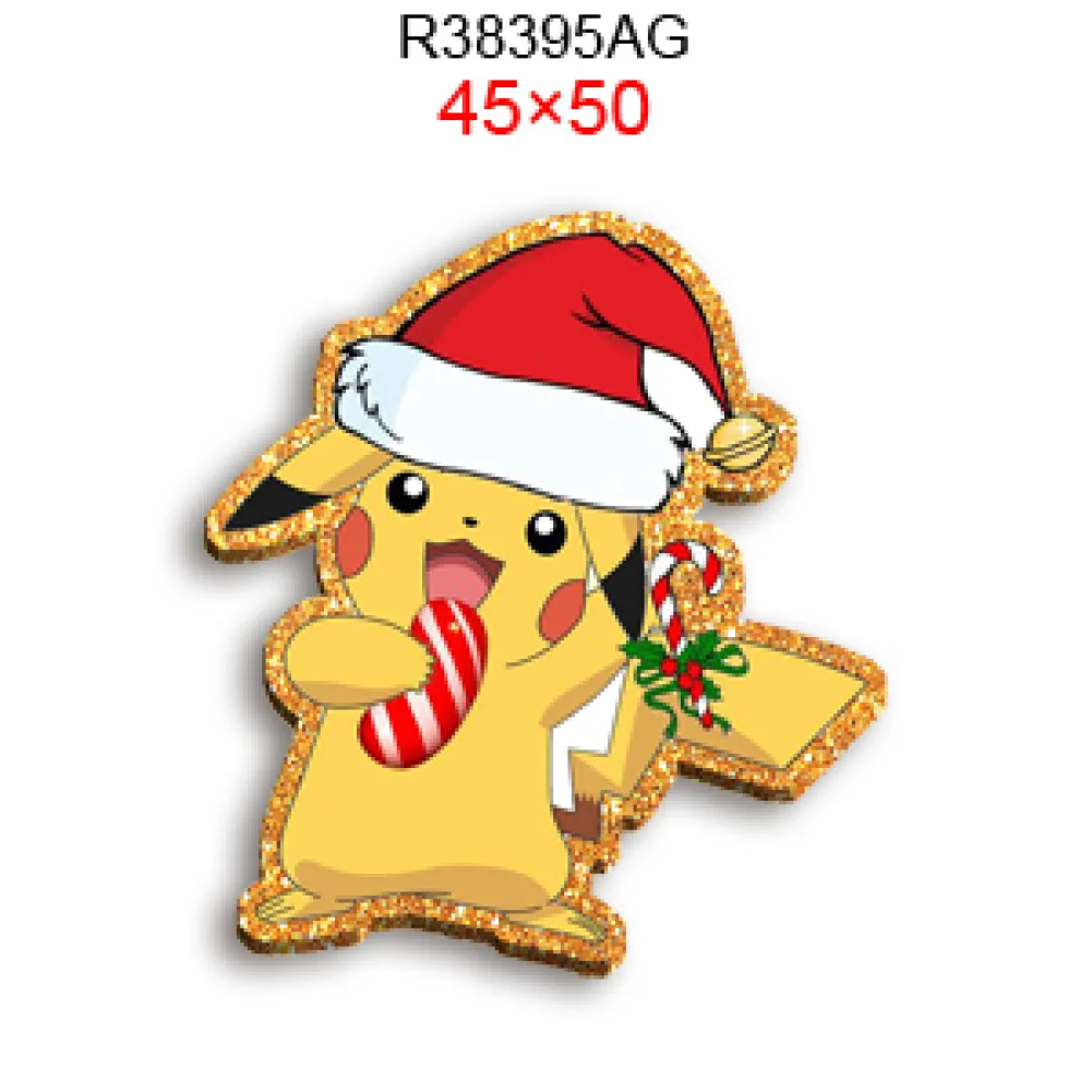 อะคริลิคกลิตเตอร์สีสันสดใสลายการ์ตูนญี่ปุ่นโปเกมอนพิคาชูสุดน่ารักสำหรับตกแต่งป้ายติดผม พวงกุญแจ คลิปหนีบผม