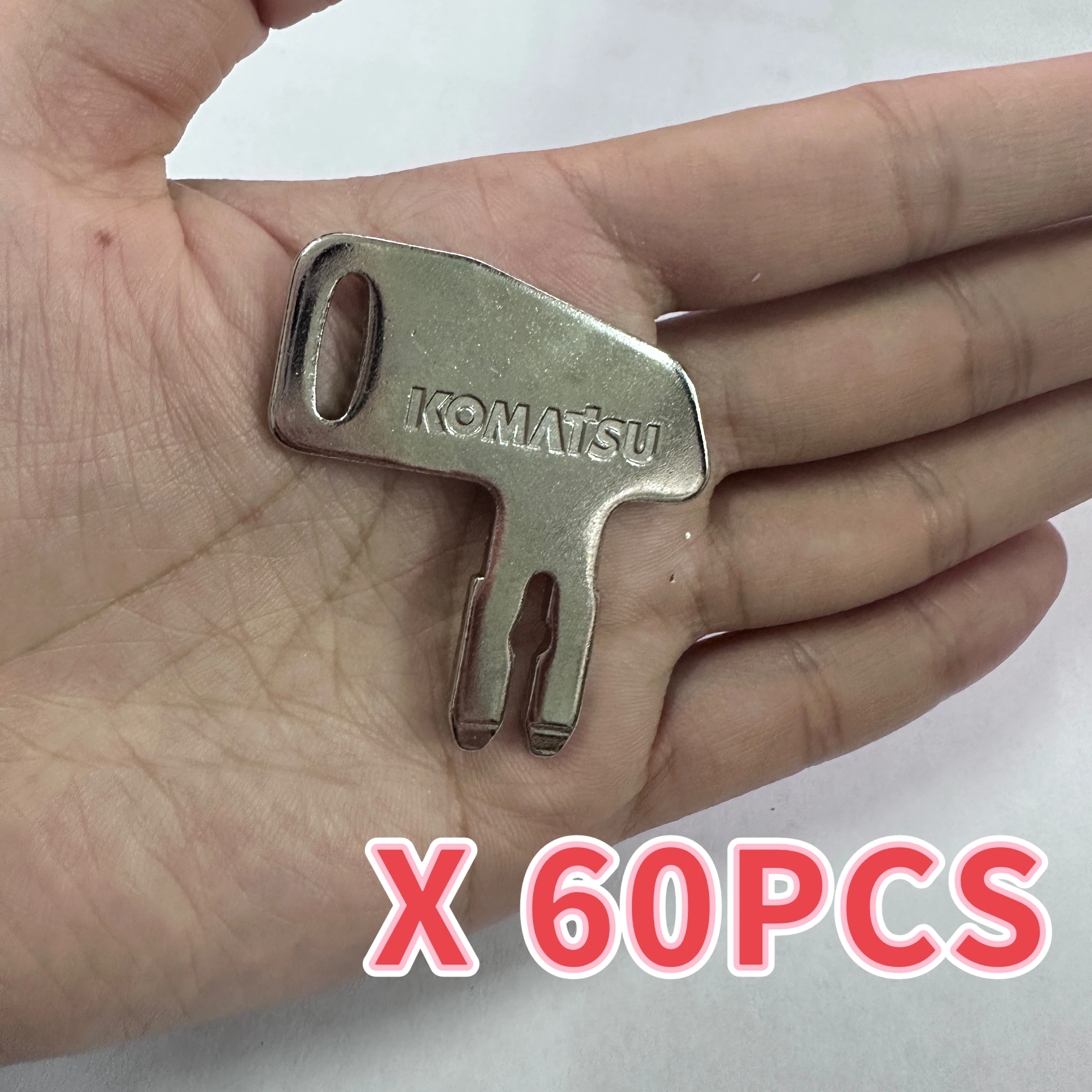 60PCS Battery Disconnect Heavy Equipment Key K2C166 For Komatsu Master