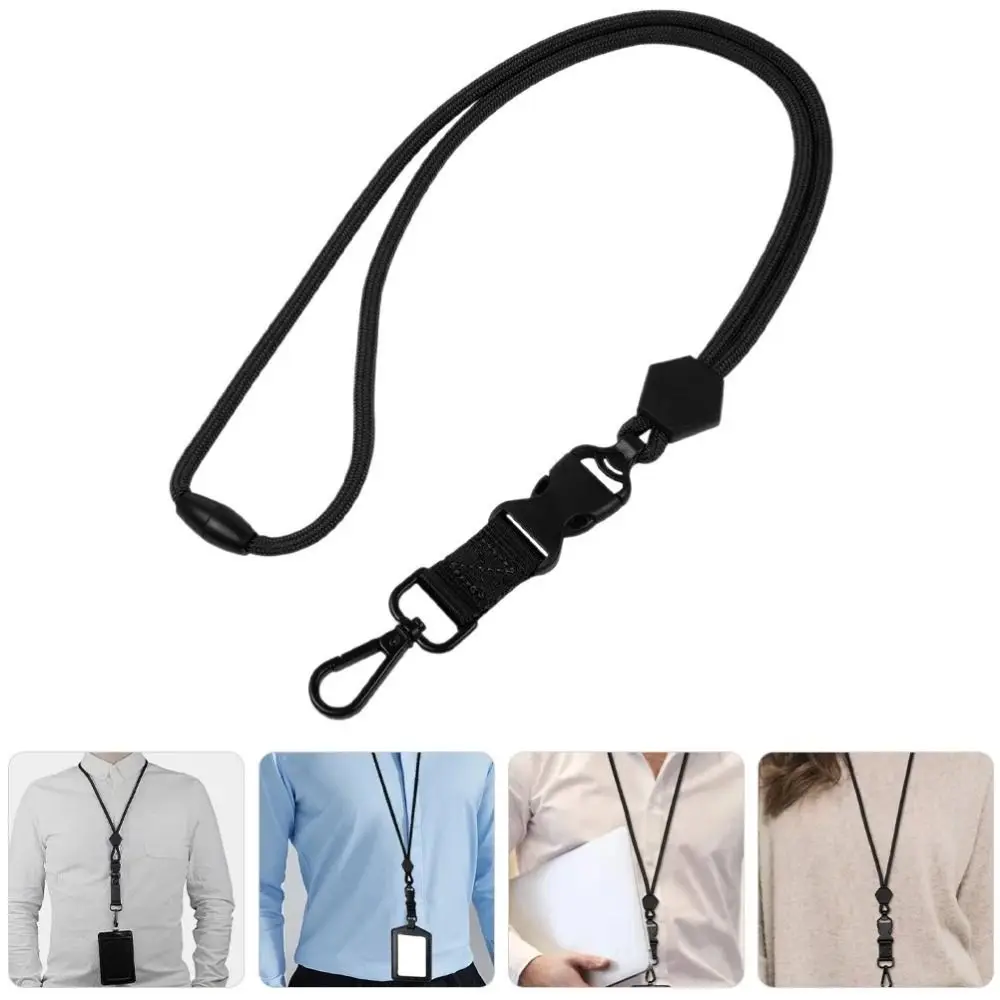 3-in-1 ID-kaart Badge Lanyard Herbruikbaar Verstelbaar Lanyard voor mobiele telefoon Multifunctionele anti-verloren nekbanden Sleutelhangerpers