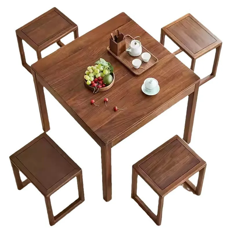 

Black walnut dining table Nordic simplicity