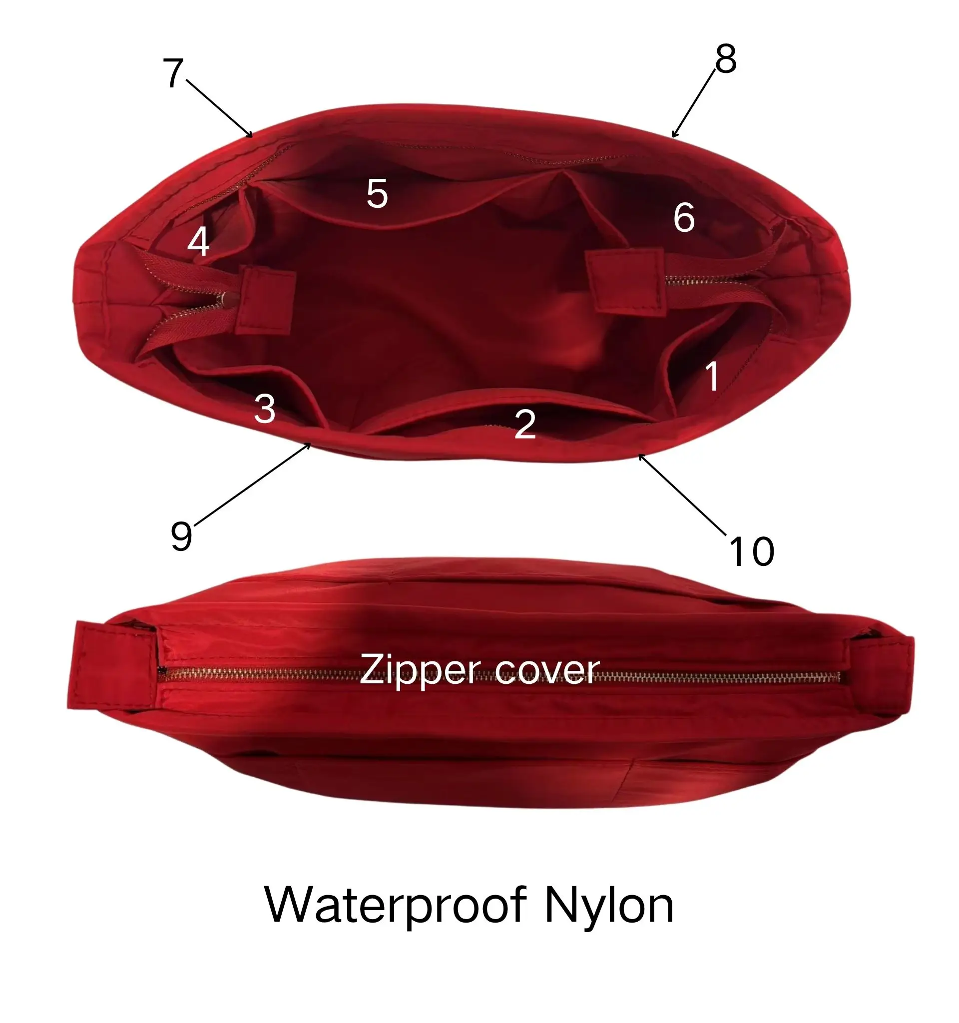 Organizer Purse For Picotin 18 22 26 Purse Insert Bags Organizer Makeup Handbag Organize Inner Purse Portable Base Shaper