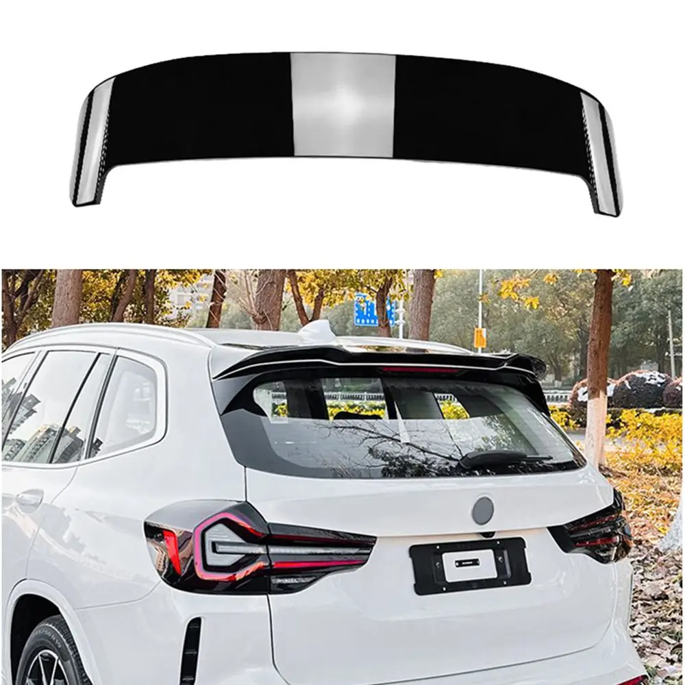 Rear Roof Spoiler Wing For BMW X3 G01 2018-2025 Non-X3M Car Tailgate Trunk Lid Window Trim Upper Extension Lip Top Splitter