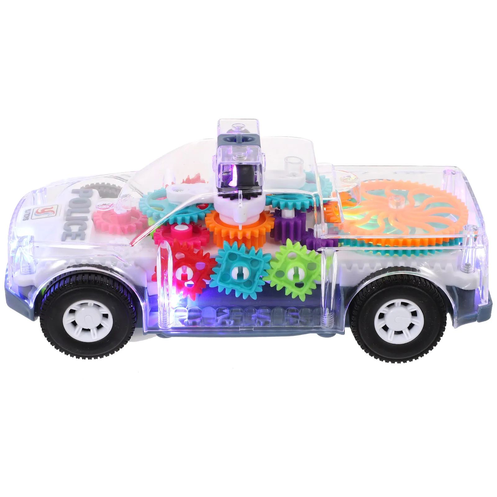 

Mechanical Gear Car Light Up Electric Battery Operated Fun for Toddlers Improve Parent Child Relationship