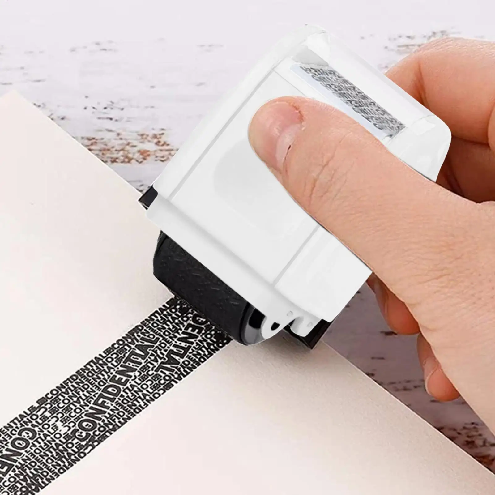 Address Blocker Roller Stamp ID Account Information Blocker Anti-Theft Confidential Roller Stamp For Mailing Writing Documents