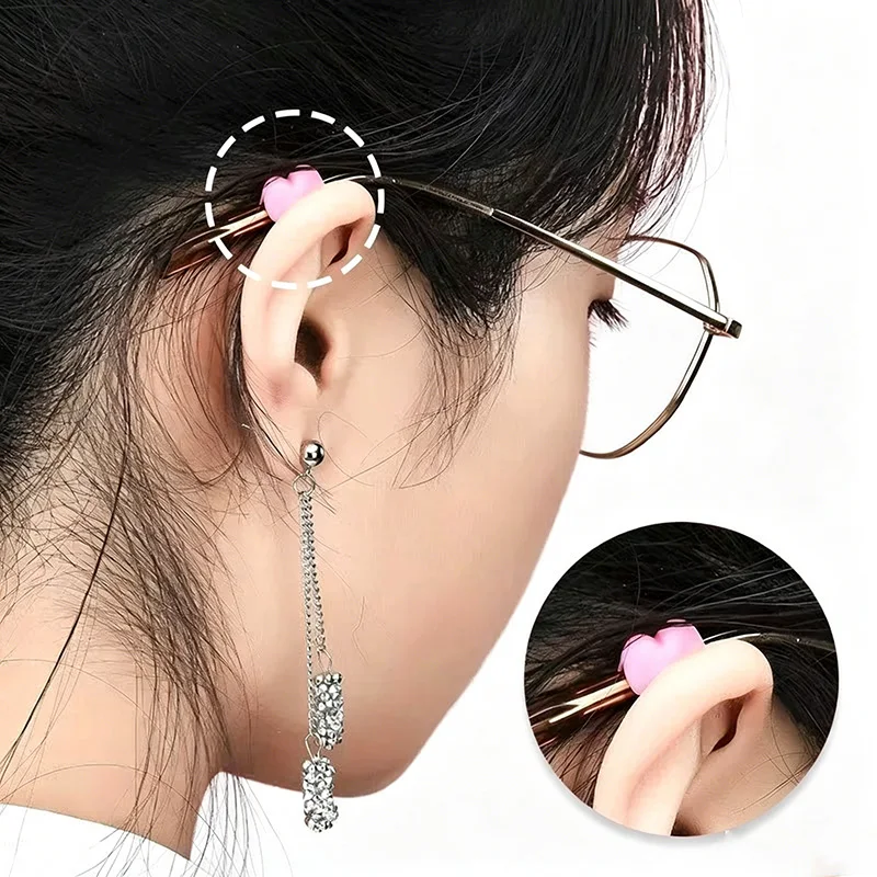 20PCS Anti Slip Glasses Ear Grips Prevents Slip Glasses Stop Children Eye Silicone Anti-slip Glasses Stopper YJFHT01