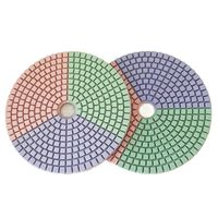 5 Inch 125mm 3 Colors Abrasive Diamond Wet Polishing Pad Grinding Disc For Polishing Stone Marble Granite Quartz Ceramic Tile